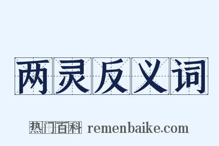 两灵反义词是什么意思的图片